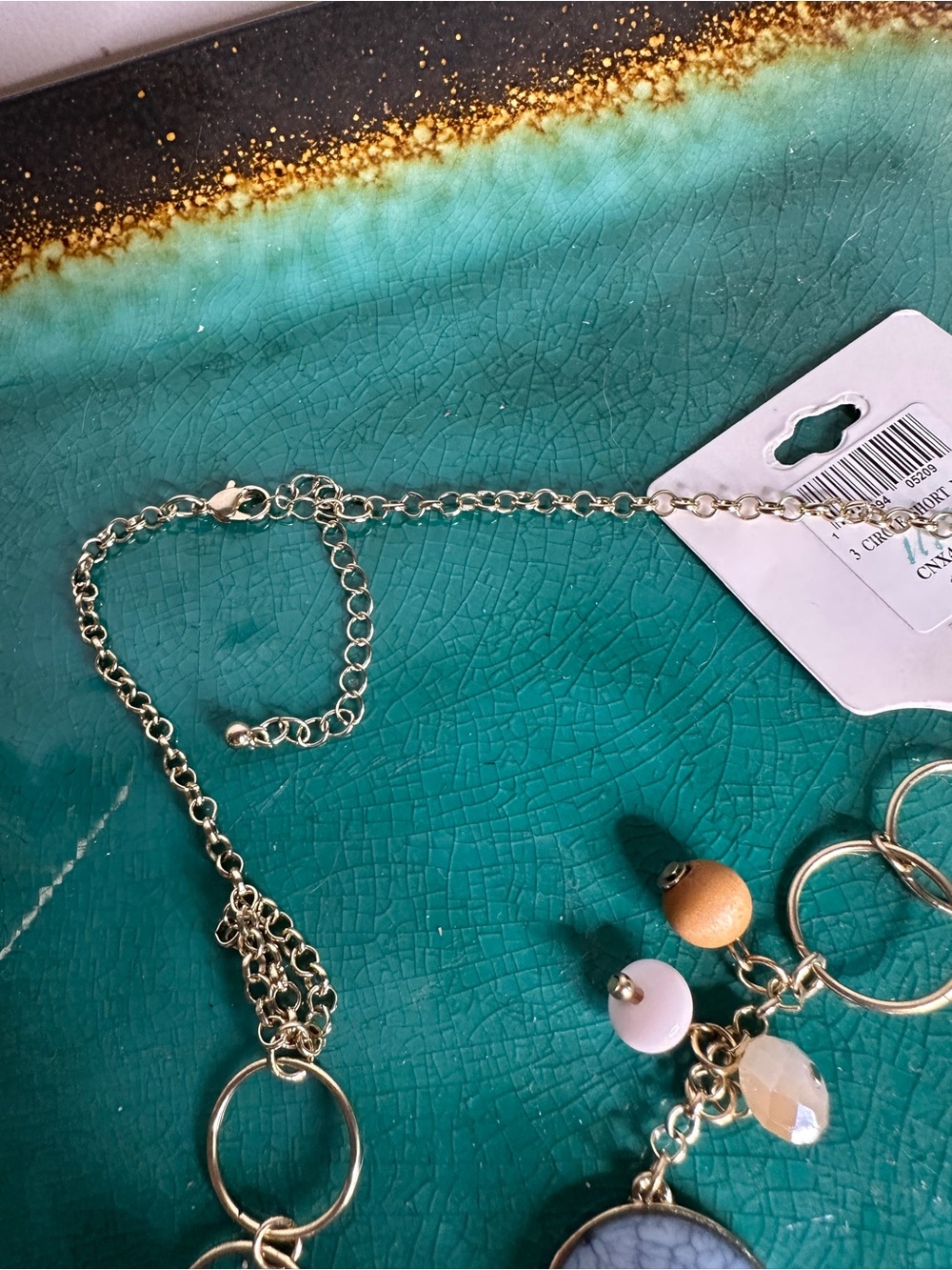 Ashley Cooper Gold-Tone Necklace‎ and Earrings Bundle - Picture 7 of 10